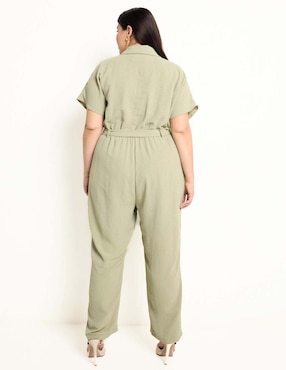 Jumpsuit Contempo Plus de algodón casual para mujer