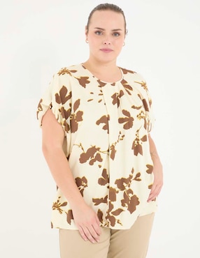 Blusa manga corta para mujer