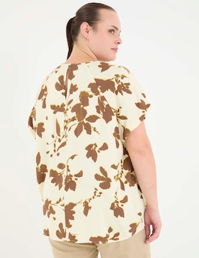 Blusa manga corta para mujer