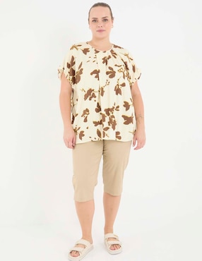 Blusa manga corta para mujer
