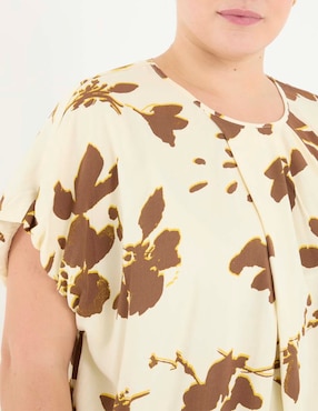 Blusa manga corta para mujer