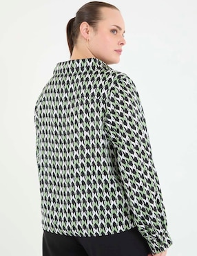 Blusa camisera manga larga para mujer