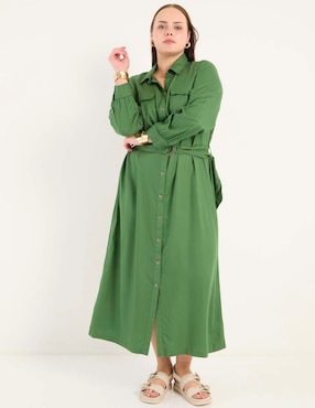 Vestido crop casual Contempo Plus para mujer