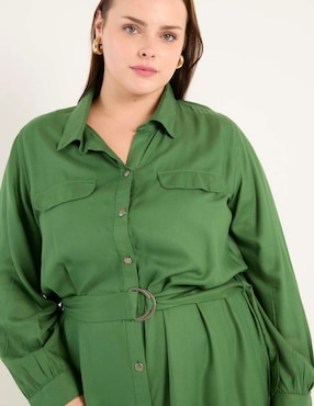 Vestido crop casual Contempo Plus para mujer