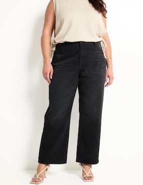 Jeans straight Contempo Plus para mujer