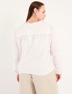 Blusa manga larga para mujer
