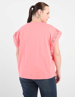 Playera manga corta Weekend Plus cuello redondo para mujer