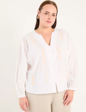 Blusa manga larga para mujer