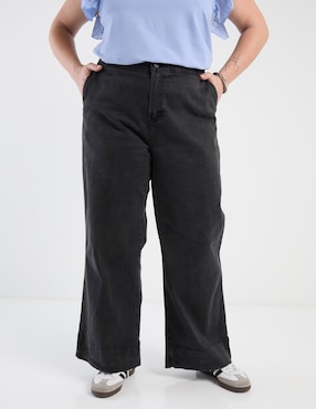 Jeans wide leg Contempo Plus para mujer