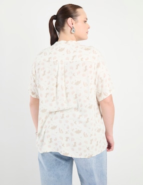 Blusa manga corta para mujer