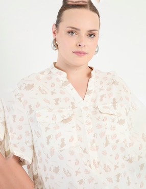 Blusa manga corta para mujer