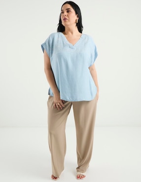Blusa Weekend Plus manga corta para mujer