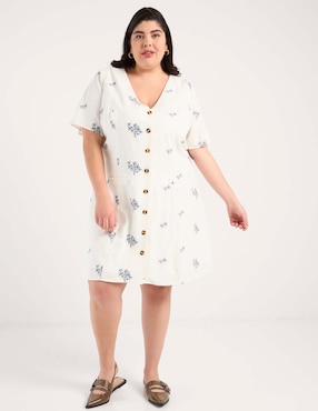 Vestido arriba de la rodilla casual Weekend Plus para mujer