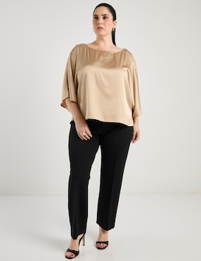Blusa Contempo Plus manga 3/4 para mujer