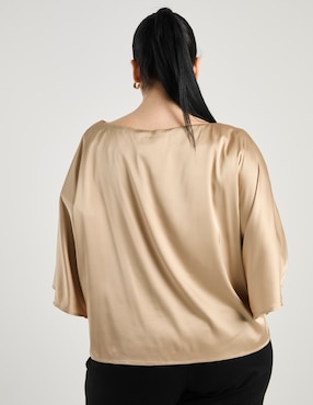 Blusa Contempo Plus manga 3/4 para mujer