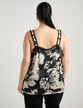Blusa de tirantes Contempo Plus para mujer