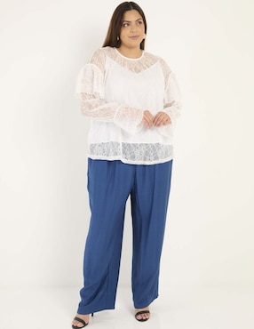 Pantalón regular Contempo Plus relajado para mujer