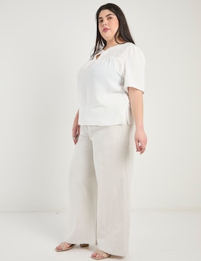 Pantalón relaxed Contempo Plus amplio para mujer