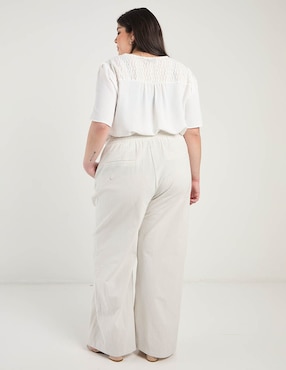 Pantalón relaxed Contempo Plus amplio para mujer