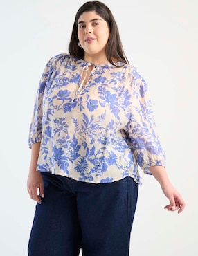 Blusa Weekend Plus manga 3/4 para mujer