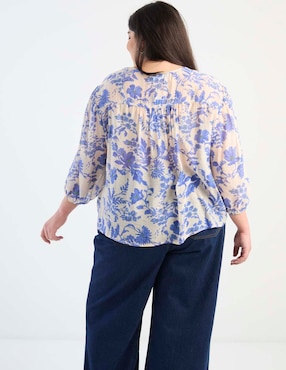 Blusa Weekend Plus manga 3/4 para mujer