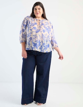 Blusa Weekend Plus manga 3/4 para mujer
