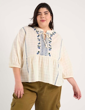 Blusa Weekend Plus manga 3/4 para mujer