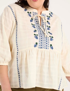 Blusa Weekend Plus manga 3/4 para mujer