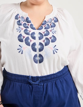 Blusa Weekend Plus manga 3/4 para mujer