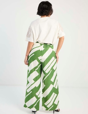 Pantalón relaxed amplio para mujer