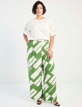 Pantalón relaxed amplio para mujer