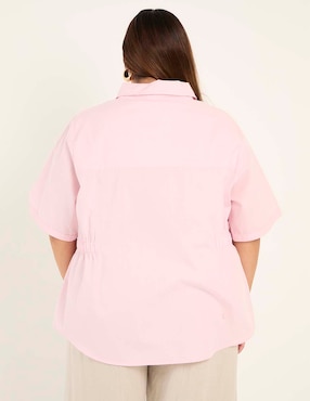 Blusa manga al codo para mujer