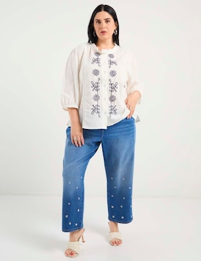 Blusa Weekend Plus manga 3/4 para mujer