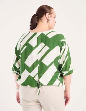 Blusa Weekend Plus manga larga para mujer