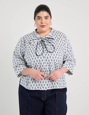 Blusa Weekend Plus manga 3/4 para mujer
