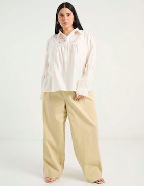 Blusa Weekend Plus manga larga para mujer
