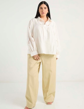 Blusa Weekend Plus manga larga para mujer