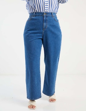 Jeans relaxed wide leg Weekend Plus para mujer