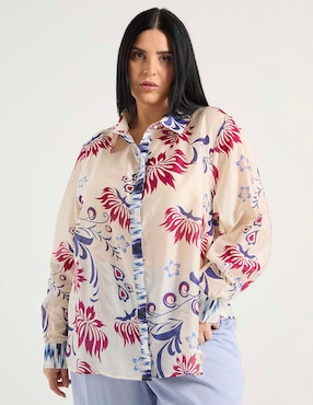 Blusa Weekend Plus manga larga para mujer