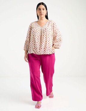 Blusa Weekend Plus manga larga para mujer