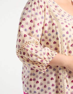Blusa Weekend Plus manga larga para mujer