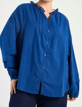 Blusa Weekend Plus manga larga para mujer