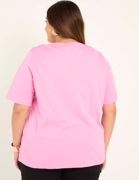 Playera manga corta Weekend Plus cuello redondo para mujer