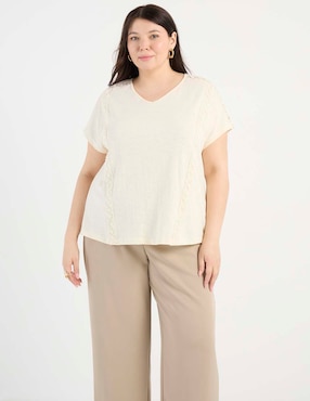 Blusa Weekend Plus manga corta para mujer