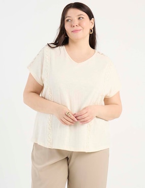 Blusa Weekend Plus manga corta para mujer