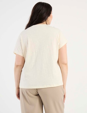 Blusa Weekend Plus manga corta para mujer