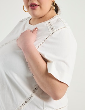 Blusa Weekend Plus manga corta para mujer