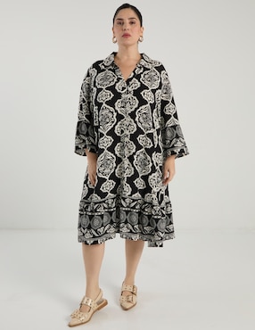 Vestido midi casual Weekend Plus para mujer