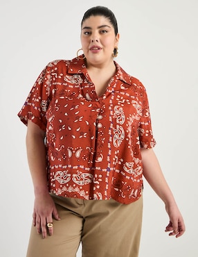 Blusa Weekend Plus manga corta para mujer