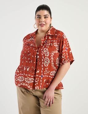 Blusa Weekend Plus manga corta para mujer